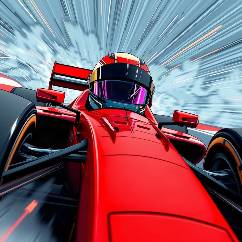 An intense anime-style close-up shot of a focused Form — 792210