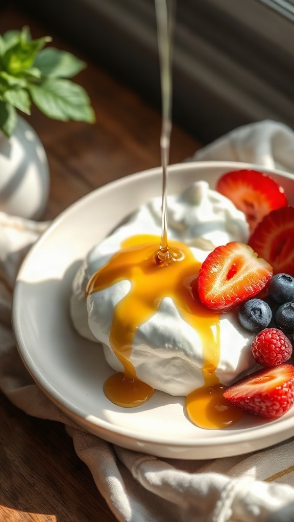 photorealistic image of a healthy breakfast bowl with  — 38CBD8