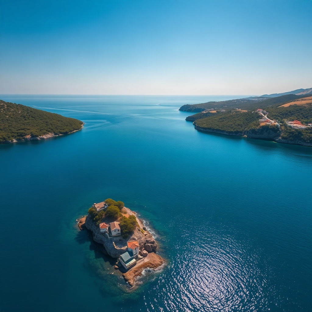 Photographie aérienne par drone surplombant directemen — A23981