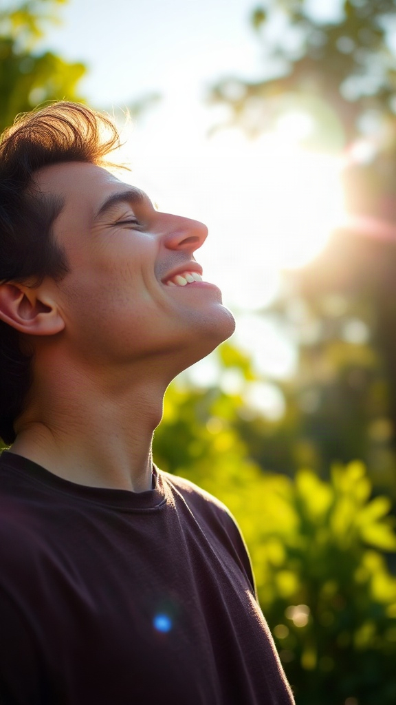 Photorealistic vertical 9:16 image of a healthy person — A745E4
